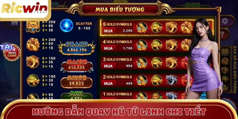 Hướng dẫn quay hũ Tứ Linh chi tiết